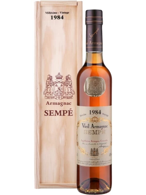Арманьяк Millesime, Armagnac AOC, wooden box 1984 0.5 л