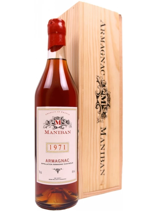 Castarede, Maniban Armagnac AOC wooden box