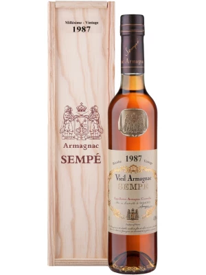 Арманьяк Millesime, Armagnac AOC, wooden box 1987 0.5 л