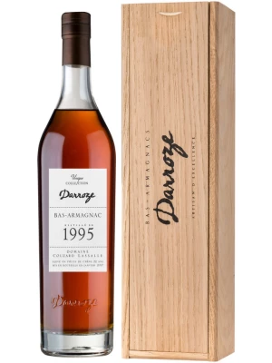 Арманьяк Darroze, Bas-Armagnac Domaine Couzard Lassalle wooden box 1995 0.7 л