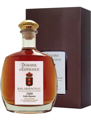Арманьяк Domaine d'Esperance, Bas-Armagnac AOC Folle Blanche gift box 2000 0.7 л