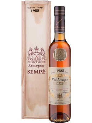 Арманьяк Millesime, Armagnac AOC, wooden box 1988 0.5 л