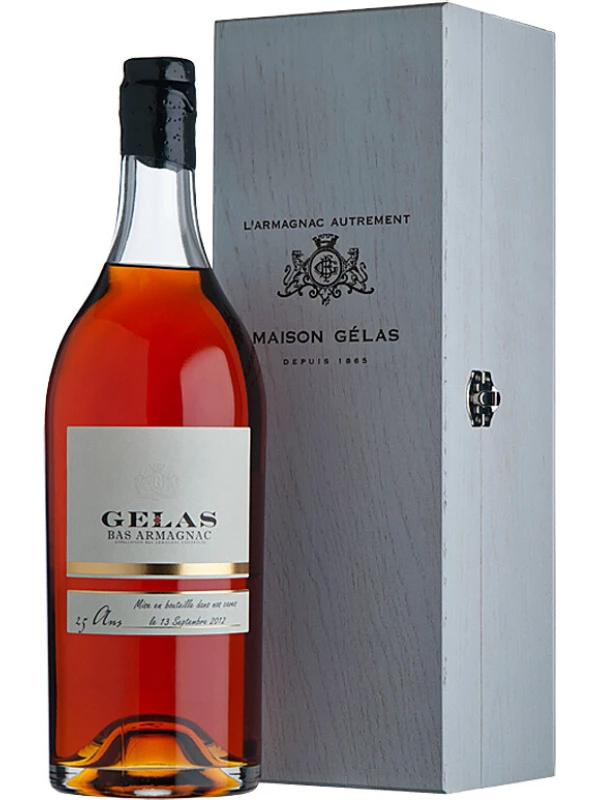 Gelas, Bas Armagnac 25 ans, wooden box