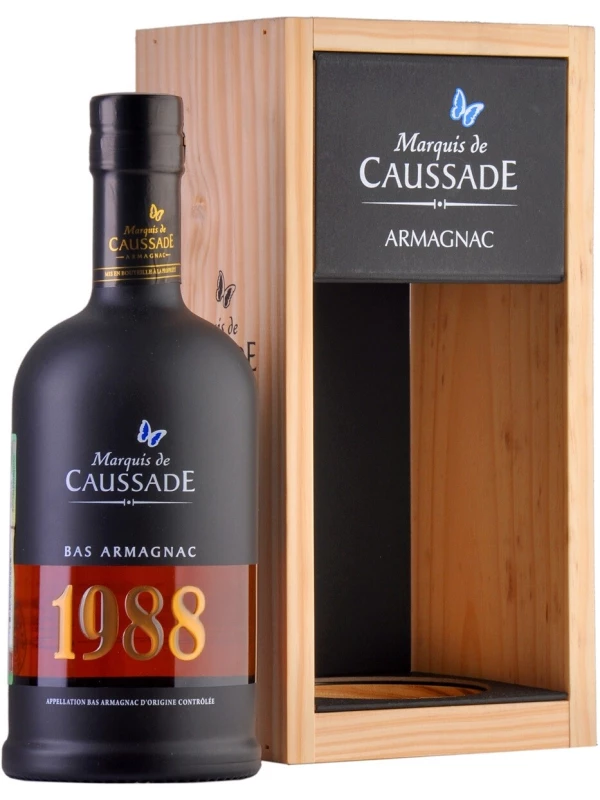 Marquis de Caussade Bas Armagnac AOC, wooden box