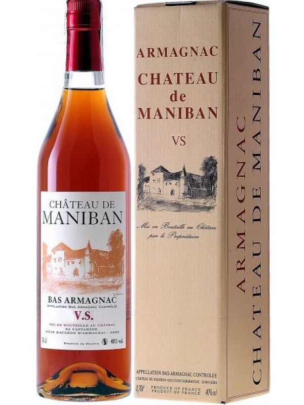 Castarede, Chateau de Maniban VS, Bas Armagnac AOC, gift box