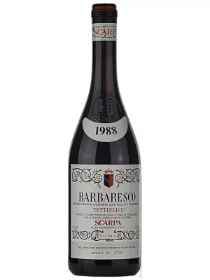 Вино Scarpa, Tettineive Barbaresco DOCG 2019, 0.75 л