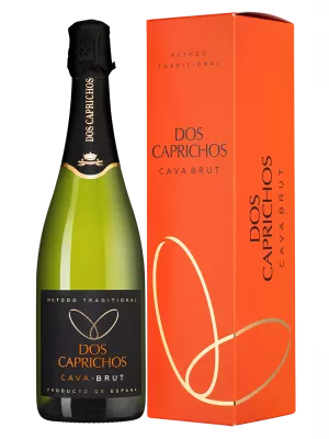 Dos Caprichos, Cava Brut DO, gift box 0.75 л