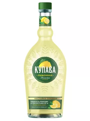 Настойка Купава Лимонная, настойка сладкая 0.5 л