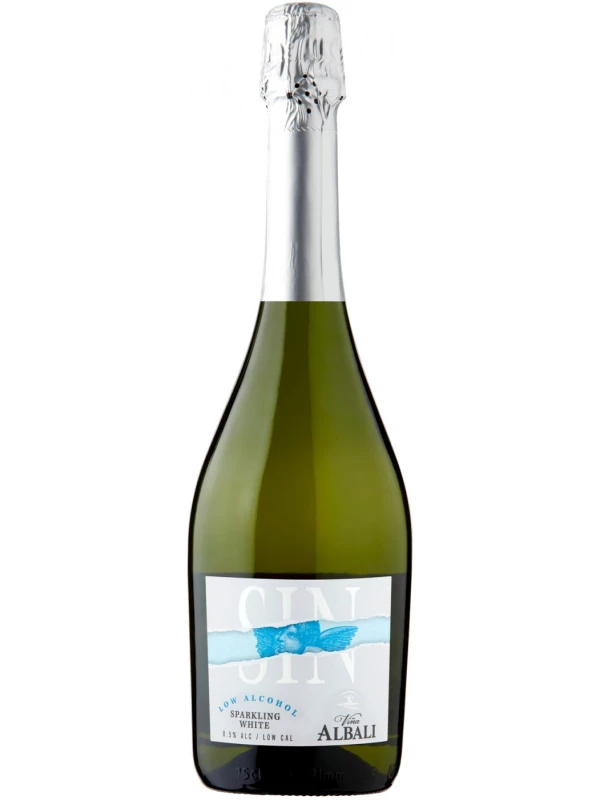 Vina Albali Sparkling White Low Alcohol, blue design