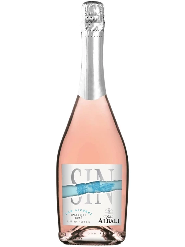 Vina Albali Sparkling Rose Low Alcohol, blue design
