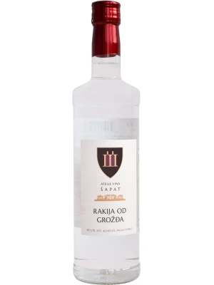 Бренди Atelje Vina Sapat, Rakija od Grozda 2015 0.75 л