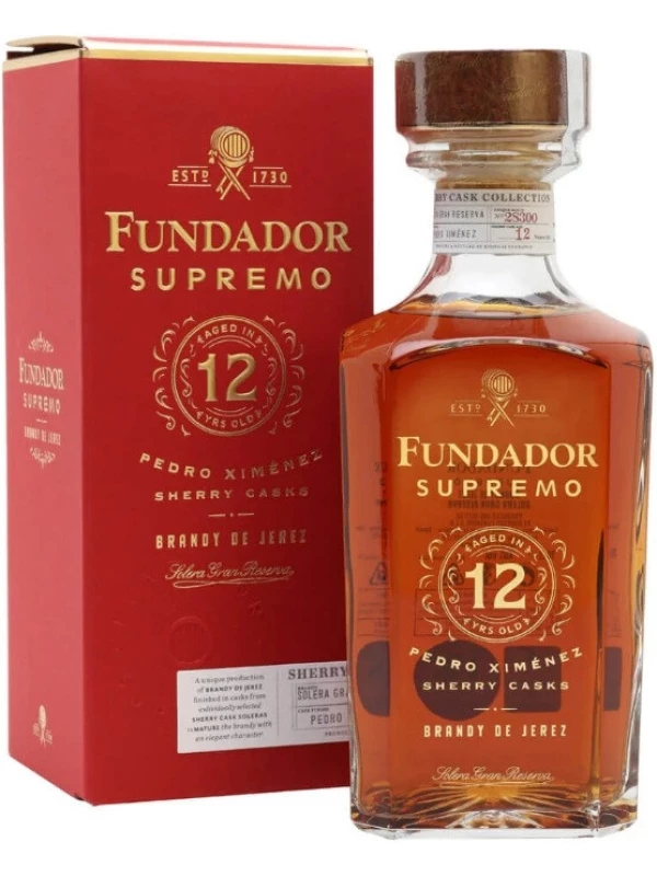 Fundador Supremo 12, Pedro Ximenez Sherry Casks, gift box