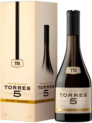 Бренди Torres 5 Solera Reserva, gift box 0.7 л