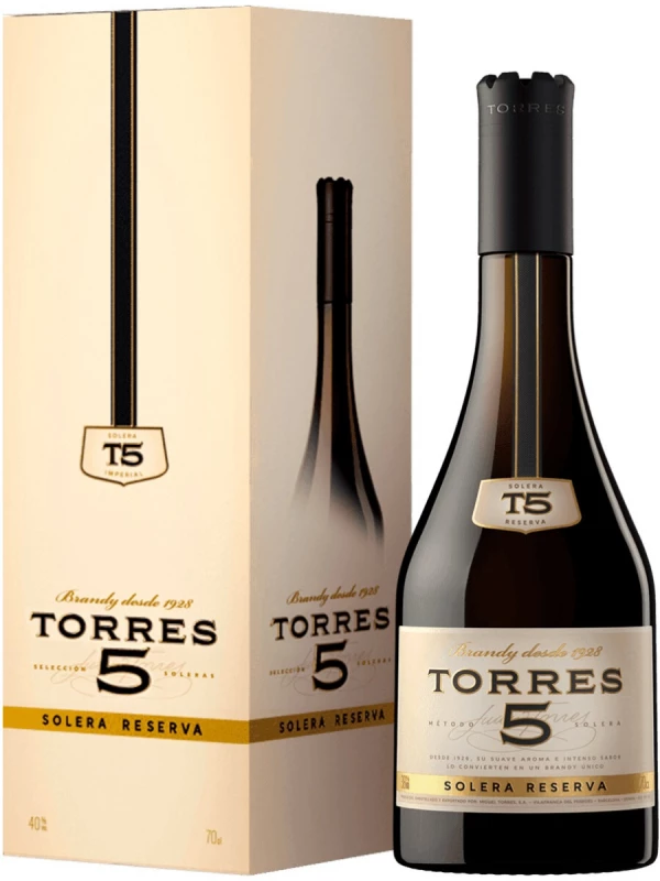 Torres 5 Solera Reserva, gift box