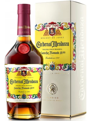 Бренди Sanchez Romate, Cardenal Mendoza Solera Gran Reserva, gift box 0.7 л