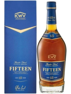 Бренди KWV, 15 Years Old, gift box 0.75 л