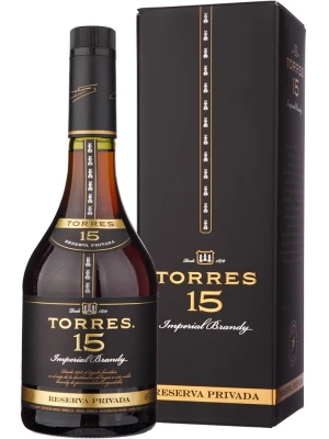 Бренди Torres 15 Reserva Privada, gift box 0.7 л