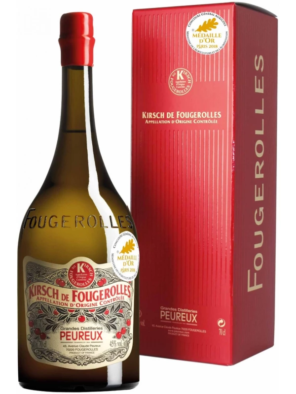Grandes Distilleries Peureux, Kirsch de Fougerolles AOC, gift box