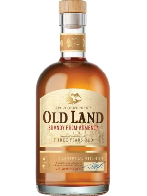 Бренди Old Land Brandy 3 Years Old 0.2 л