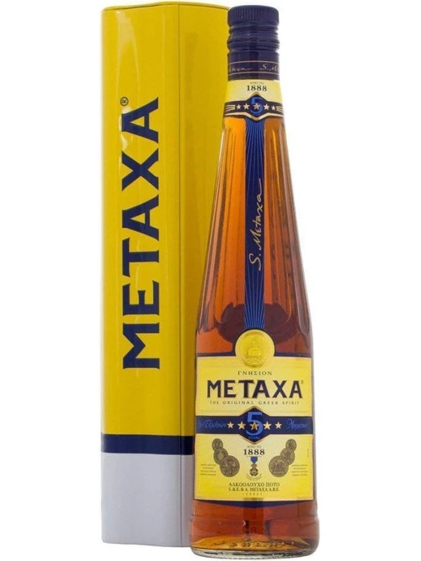 Metaxa 5*, metal box