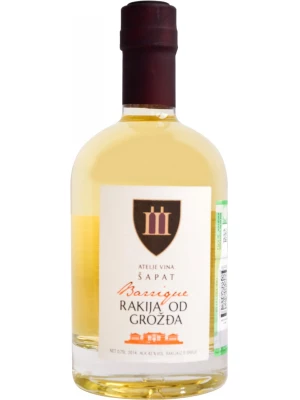 Бренди Atelje Vina Sapat, Rakija od Grozda Barrique 2014 0.75 л