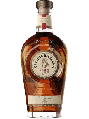 Бренди Vecchia Romagna Riserva Tre Botti 0.7 л