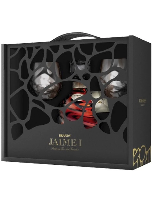Torres, Jaime I, gift box with 2 glasses