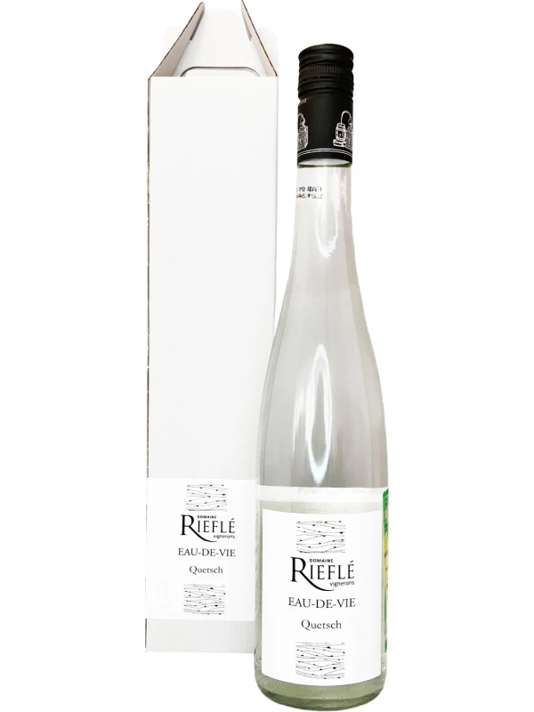 Domaine Riefle Eau-de-Vie Quetsch, gift box