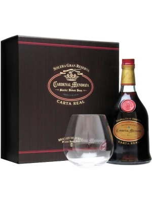 Бренди Sanchez Romate, Cardenal Mendoza Carta Real Solera Gran Reserva, gift box with glass 0.7 л