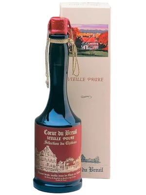 Бренди Chateau du Breuil, Coeur du Breuil Vieille Prune Selection du Chateau, Pays d'Auge AOC, gift box 0.7 л