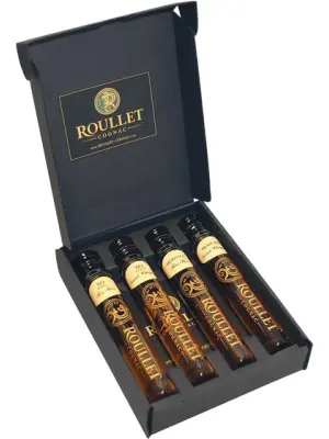 Коньяк Roullet, gift set of 4 bottles in box 0.06 л