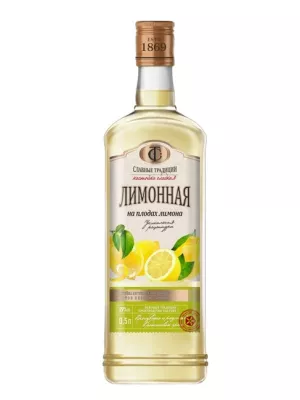 Настойка Славные Традиции Лимонная, настойка сладкая 0.5 л