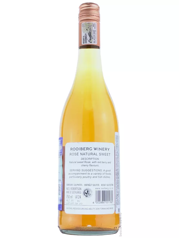 Rooiberg Winery, Rose Natural Sweet