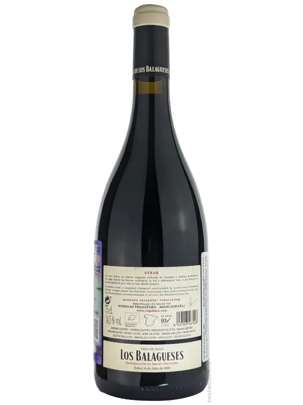 Pago de Los Balagueses Syrah, Vino de Pago DOP