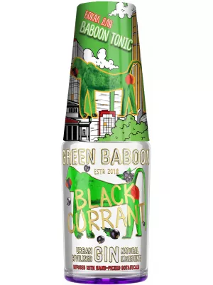 Джин Green Baboon Black Currant, with glass 0.5 л