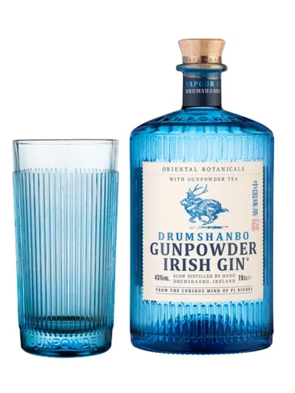 Drumshanbo Gunpowder, gift box with glass