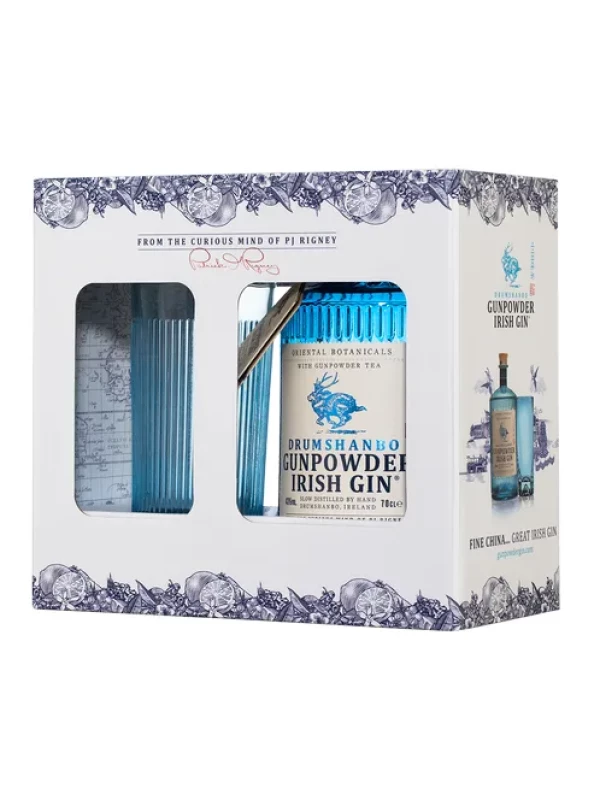 Drumshanbo Gunpowder, gift box with glass
