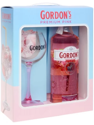 Джин Gordon's Premium Pink, gift set with glass 0.7 л
