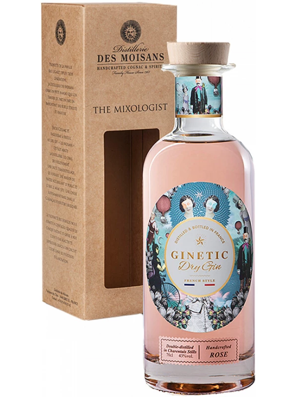 Ginetic Rose Dry Gin, gift box