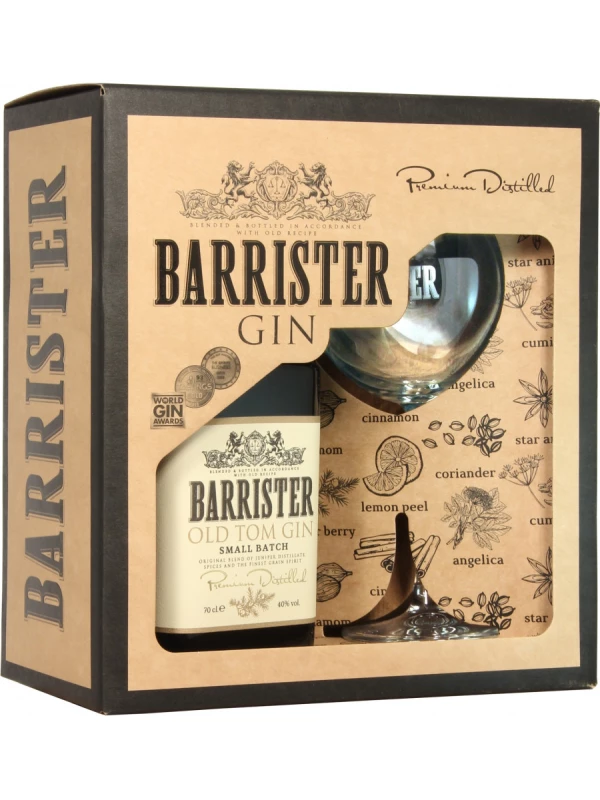 Barrister Old Tom, gift box with glass