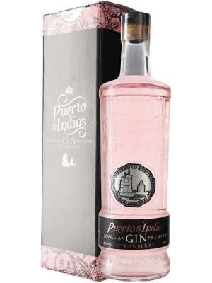 Джин Puerto de Indias Strawberry, gift box 1.75 л