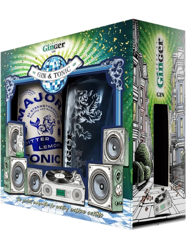 Drop of Ginger Original, with can of Major's Tonic, gift set
