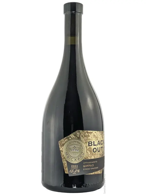 Myskhako, Black Out Shiraz