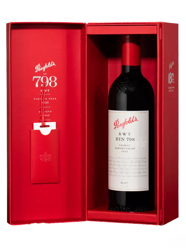 Penfolds, RWT Bin 798 Shiraz, gift box