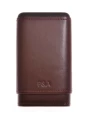 Чехол P&A на 4 сигары Робусто, натуральная кожа и кедр S202-Brown — фото 1