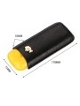 чехол Cohiba на 2 сигары black-yellow — фото 3