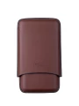 Чехол P&A на 3 сигары Churchill, кожа, коричневый T369-Brown — фото 2