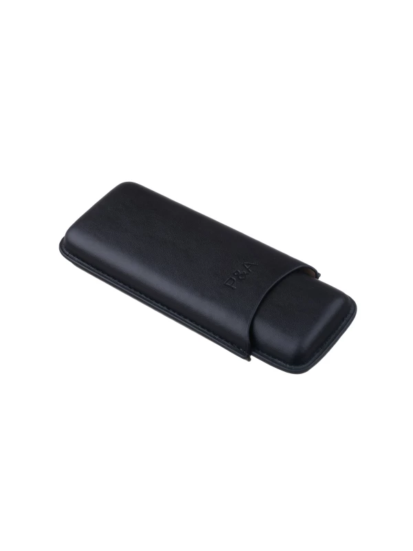 Чехол P&A на 2 сигары Cohiba Beike 56, кожа, черный T1351-black