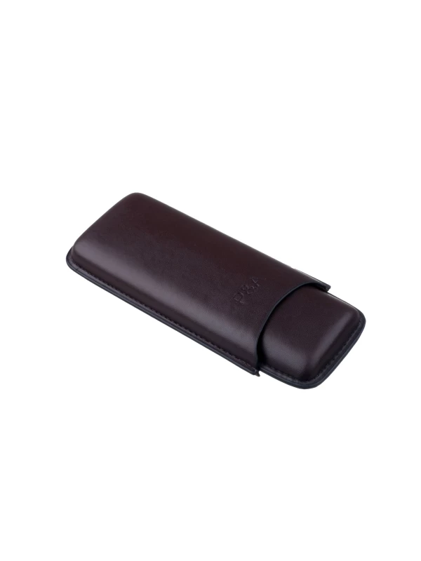 Чехол P&A на 2 сигары Cohiba Behike 56, кожа, коричневый T1351-Brown