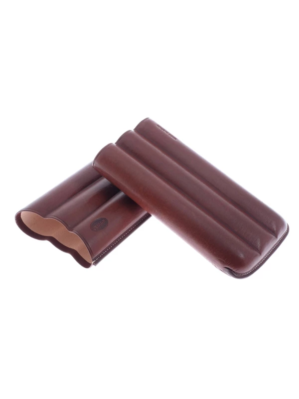 Чехол Jemar на 3 сигары, натуральная кожа 110-3-XL-Brown